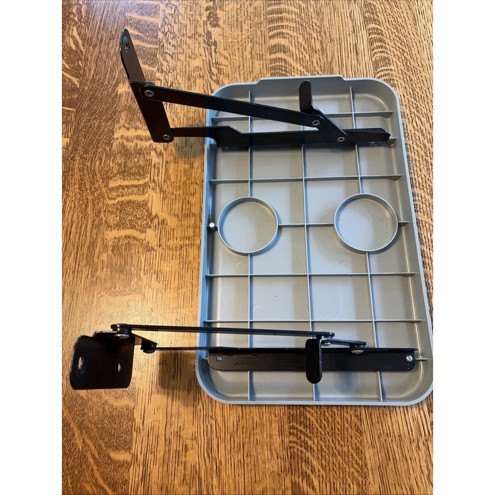 folding‎ wall table plastic tray metal brackets 16 x 10 RV Compact Space Saver